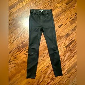 Madewell Pull-on Leather Pants, 10” Skinny